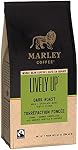 Marley Coffee Lively Up Wholebean Coffee, Dark Roast, 10 Ounces