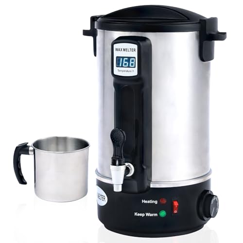 TCFUNDY Candle Making Wax Melting Pot 8.45Qts/17Lbs, Electric Non-Stick Candle Wax Melter Pot 8L, DIY Candle Making Kit for Adults, Soy Wax and Beeswax Candle Maker