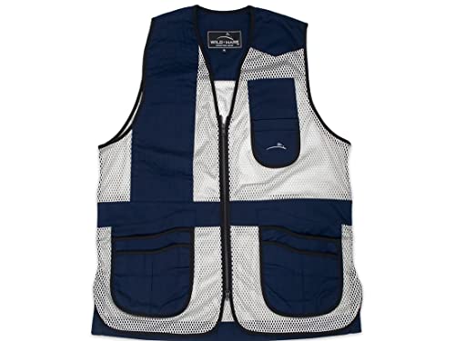 Wild Hare Shooting Gear Heatwave Mesh Vest Navy & Silver (4X-Large, Right)