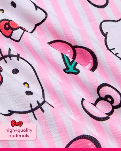 Hello Kitty Girls Shirts - Short Sleeve Cute Casual Crewneck Graphic Tees Shirts for Girls Tops T-Shirt (Sizes: 4-12)4