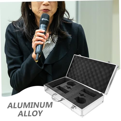 Hemoton Metal Suitcase Mic Suitcases Briefcases for Men Metal Case Men Briefcase Aluminum Case Aluminum Briefcase Metal Briefcase Hard Briefcase Brief Case Equipment Sponge Man3