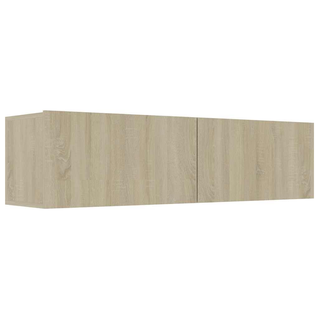 Générique Sonoma dębowa szafka pod telewizor 120x30x30 cm drewno inżynieria