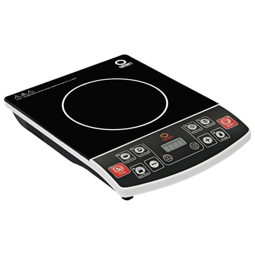 Image of Omen Changing Lives OM-10, 2000W Induction Cooktop | LED Digital Display | Push-Button Controls | Adjustable Temperature | Auto Shut-Off | BIS Certified | 1-Year Warranty
