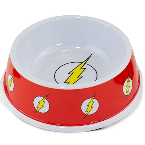 Buckle-Down Dog Food Bowl Flash Icon Icon Red White Yellow 16 Ounces, 8.2" X 8.2", (Pbwl1-Mlm-7.5-Flbx) #TOP11