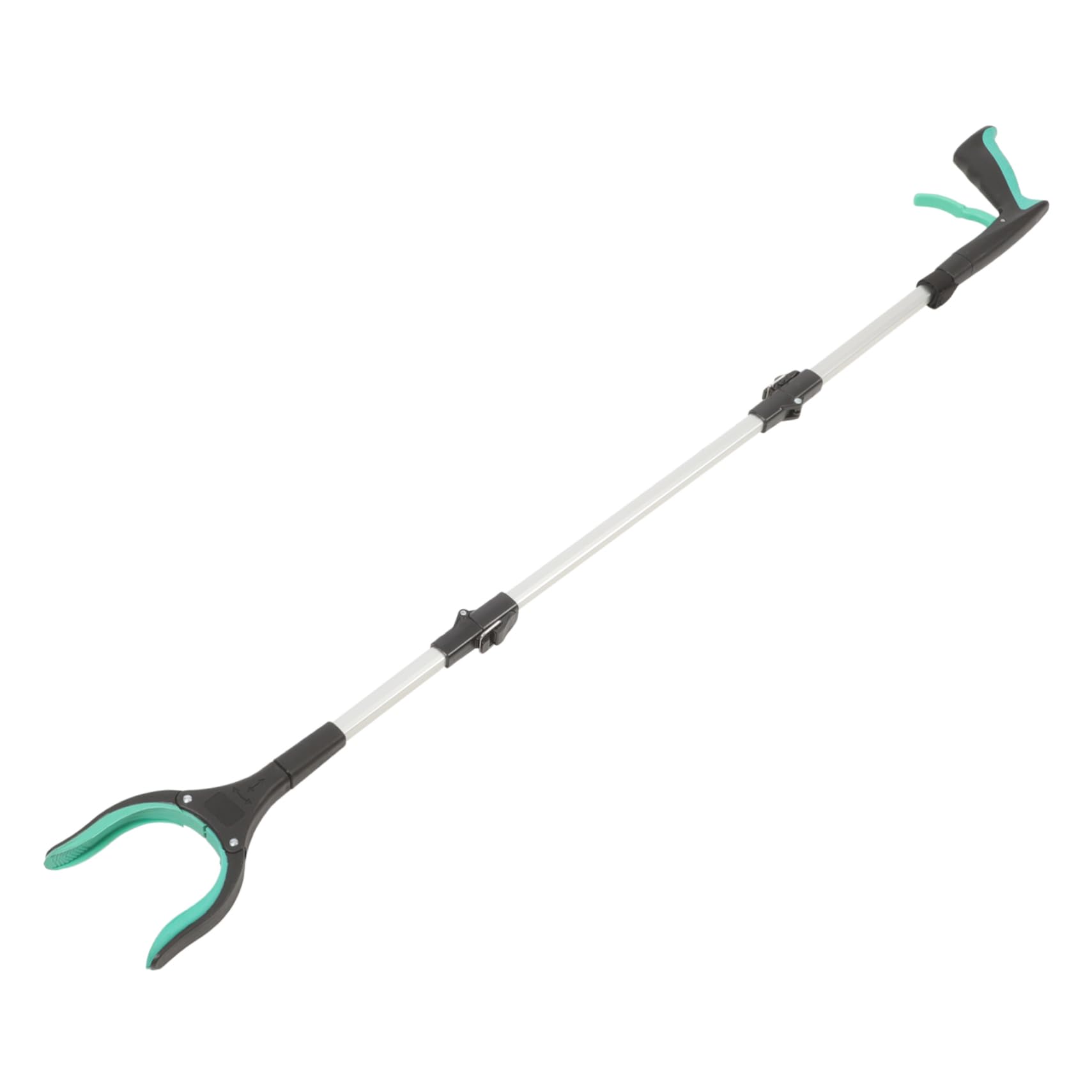 Happyyami Pince à Ramasser les Ordures en Alliage D'aluminium et Pp Pliable Outil Flexible pour Ramassage D'objets Petits Vert Derrière Meubles et Appareils