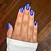 BLUE FLAIR Press-On Nails by Lavaa Beauty | Vibrant Blue Medium Square Nails