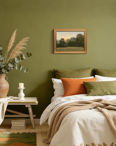 Image of VIYYIEA Vintage Gold Framed Wall Art for Living Room, Sunrise Canvas Prints Home Decor, Oil Painting Picture, Bedroom Wall Decor Gifts for Friends or Family -【Sunrise】-(16L x 12W)