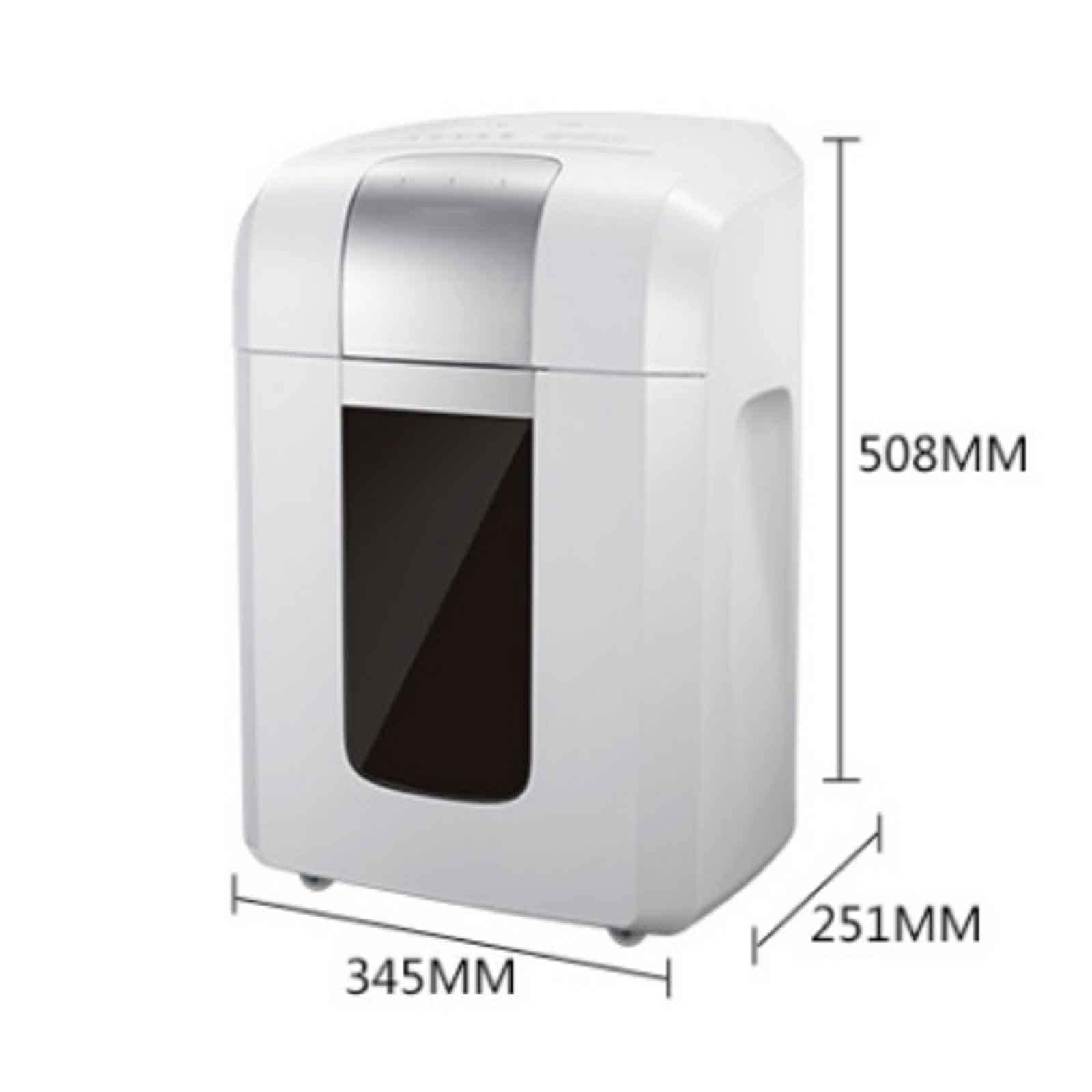 Distruggidocumenti per Ufficio Manuale da 8 Fogli, riservatezza a 4 Livelli, Grande capacità 16L, Lavoro Continuo 40 Minuti, Doppi ingressi, Ruote universali, Effetto riservatezza 4X20mm