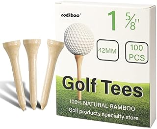 oodiboo Golf Tees Bamboo Golf Tees Strict Screening, Very Few Inferior Products 100PCS (2-3/4 inch&1-5/8inch) 70/42mm