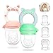 Chupete Fruta Bebes, Alimentador antiahogo bebe, chupete fruta bebe, Mordedores, alimentador bebe (2 piezas), con pacifiers de 3 tamaños diferentes, sin BPA