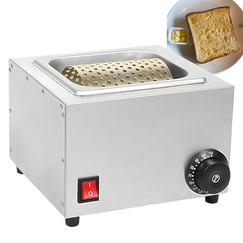 QIUNAOZI Rodillo para Mantequilla De Pan, Rodillo para Mantequilla Caliente, Rodillo De Acero Inoxidable, Apto para Uso Alimentario, Rodillos De 14,5 X 10,5 Cm, Capacidad De 1 Kg, para Hamburguesas