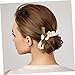 BIUDECO Lily of the Valley Flower Hair Ties 8 Pcs Elastic Hair Scrunchies for Women Girls Ponytail Holders Soft Bands No Damage Accessories