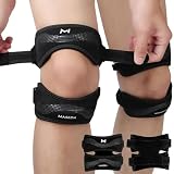 AOOSU Tutore Ginocchio Rotulea, 2pezzi Ginocchiera Rotulea Regolabile, Cinturino al Ginocchio Regolabile, per Calcio, Basket