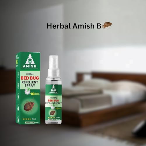 Amish Herbal Bed Bug Spray 100ml Pack Of 1 |10Minutes Result Guaranty|Removes Entire BedBug colony|Powerful 100% Organic No Chemical BedBug Repellent Khatmal Spray for Home Long Lasting Protection Instant Action (Image - 2)