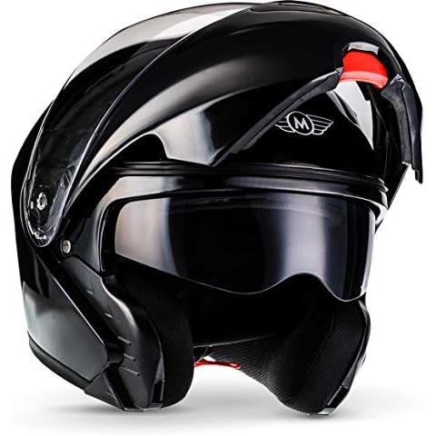 MOTO Helmets F19 Gloss Black Modular Helmet Cover