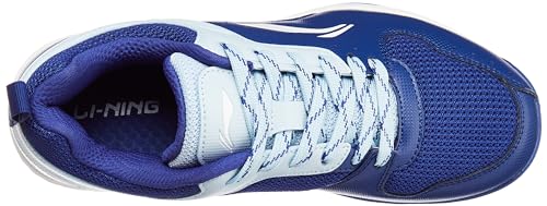 Image of Li-Ning Unisex-Adult Ultra Speed Non-Marking Badminton Shoe|Indoor Sports|Stability Heel, Prototypical Sole, Lightweight Shoe (Navy Blue /Light Blue,UK 4)