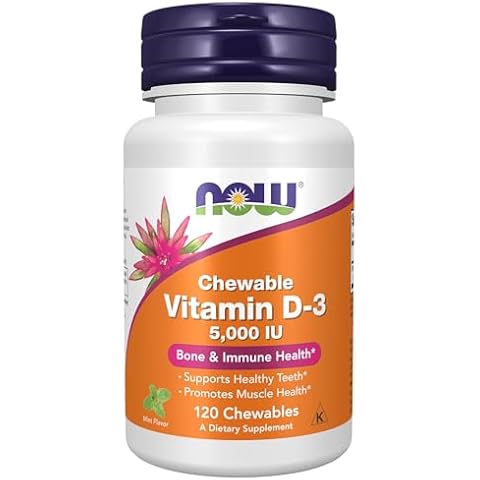 NOW Foods Vitamin D-3 5,000 IU Chewables Cover