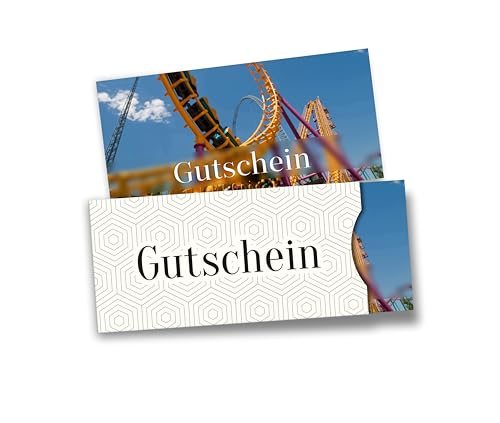 itenga Geschenkgutschein mit Hülle – Gutschein zum Selbst-Ausfüllen im Fotodesign, Postkarte im DIN-lang Format 21 × 9,8 cm, hochwertiger Karton mit Geschenkumschlag (Freizeitpark) itenga Geschenkgutschein mit Hülle – Gutschein zum Selbst-Ausfüllen im Fotodesign, Postkarte im DIN-lang Format 21 × 9,8 cm, hochwertiger Karton mit Geschenkumschlag (Freizeitpark)