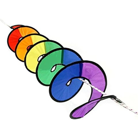 Rainbow Wind Spinner Tent Garden Outdoor Lawn Decoration Nylon Colorful Cover