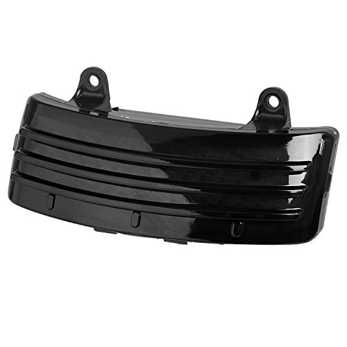 XMMT Black 5\" Motorcycle Stretched Rear Fender Extension with Smoke Tri-Bar Fender LED Tail Light For Harley Davidson Street Gilde Road Gilde 2014-2020 - Thumbnail 5