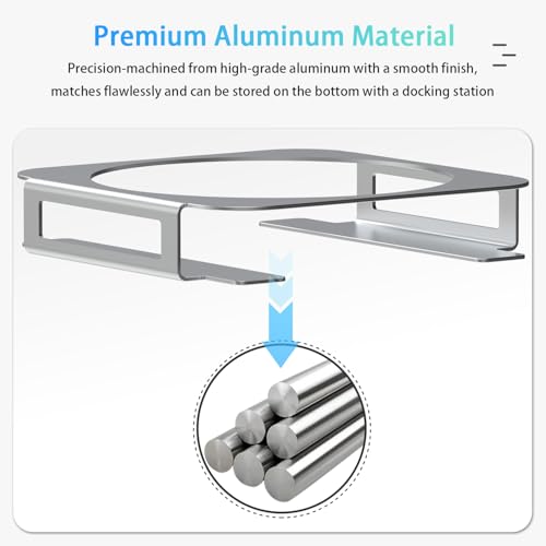 Support aluminium pour Mac mini M2 et Mac Studio : refroidissement et stabilité optimisés - 3