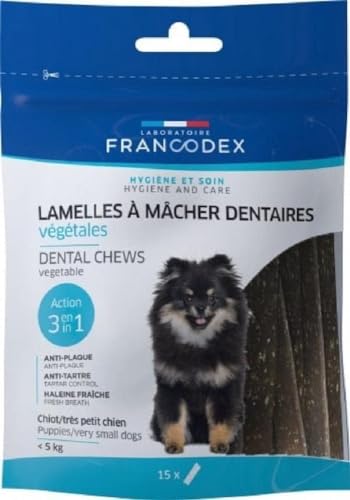 Francodex Snack IGIENE dentale per cani fino a 5 Kg, 1 bustina da 15 Sticks