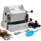 QUTBAG Tostador de Granos de café Profesional, Tostador de Granos de café eléctrico Tipo Tambor...