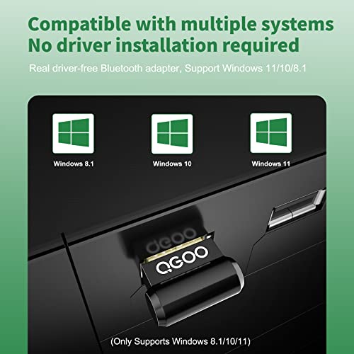 Usb Bluetooth 5.3 Adapter For Desktop Pc, Really Plug & Play Mini Bluetooth Edr Dongle Receiver & Transmitter For Laptop Computer Bluetooth Headphones Keyboard Mouse Speakers Printer Windows 11/10/8.1 #TOP4