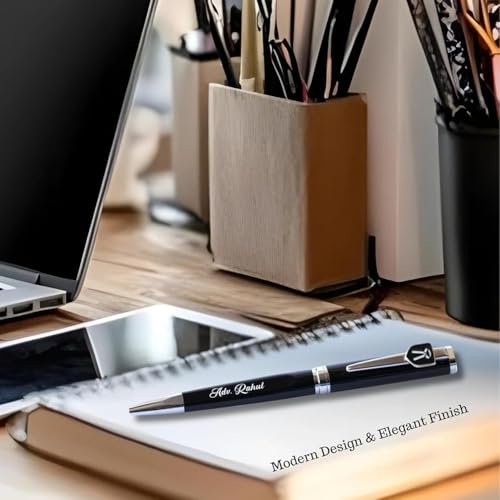 Image of Personalized Pen with Name Engraved I Metal Classy Customized Roller Ball Pens I Comfortable to Hold & Write I Gift for Men & Women Birthday Corporate Gifting (ADVOCATE PE)