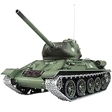 EXBONZAI Professional Version of TK7.0 Remote Control Tank 1:16 Soviet T34, with Infrared Combat...