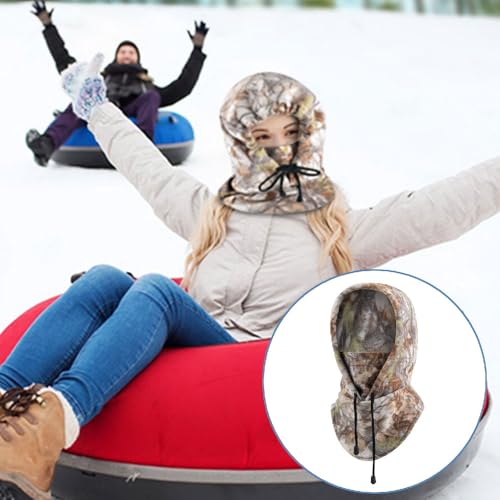 EOMECUIGAO Camouflage Balaclava Face Mask, 2PCS Winter Hunting Face Mask, Cold and Windproof Skiing Warm Face Mask - Image 3