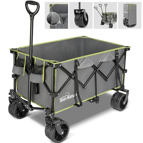 Join Nature All Terrain Wheels Folding Wagon Cart...