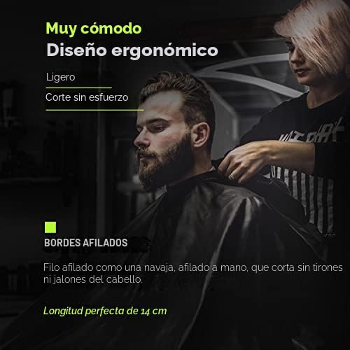 Suvorna Juego de tijeras profesionales de peluquería de 6 pulgadas con tijeras de adelgazamiento, mano derecha, 2 piezas para corte de pelo y uso en peluquería