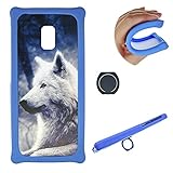 Oujietong Case for Nuu Mobile A10L N5502L / NUU A10L Phone Case TPU Soft + PC Ring Stand Cover Lang