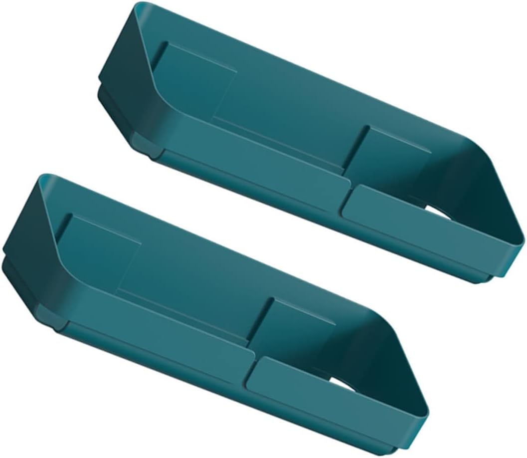 2pcs Plastic Floating Shelves Wall Mounted Bathroom Organizer Rack