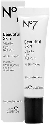 No7 Beautiful Skin Vitality Eye Roll-on All Skin Types 15ml (0.5 Oz),Instant wake up call for tired eyes, Quality product from UK