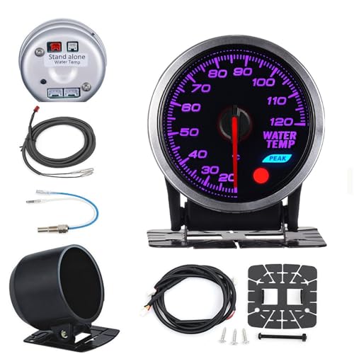 Tacómetro de 52mm y 7 colores con motor paso a paso para la presión de aceite del coche