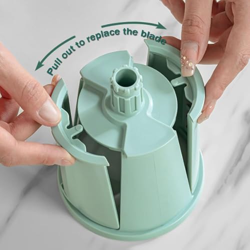 Rallador de Queso manual con manivela 5 en 1 blanco miniatura 4