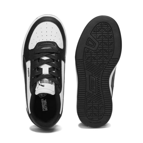 PUMA Caven Sneaker, White Black Black, 3.5 US Unisex Little Kid4