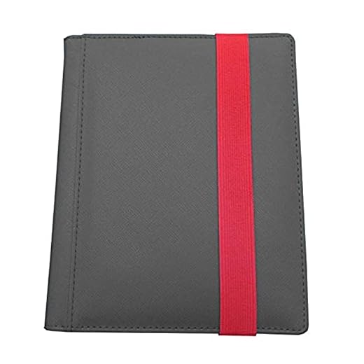 Dex Protection Card Binder 4 | Stores 160 Gaming Cards | Includes 20 Side Loading Card Pages | 4 Card Page Format | BandClosure | Smooth Matte Padded Finish | Velvet Lined Interior