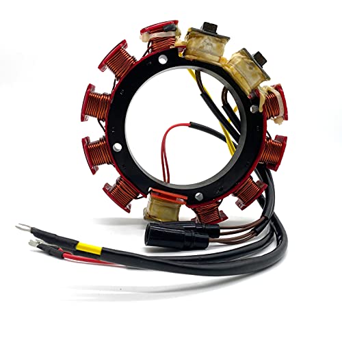Omgparts Stator For Johnson Evinrude 35-Amp Outboard 185Hp-300Hp 3.0/4.0L 2-Stroke 6/8-Cyl (1988-1994) Boat Parts 173-3415 173-4287 18-5861 0583415 0584287 0763765 #TOP2