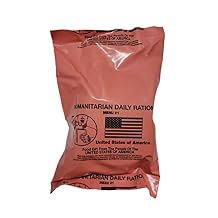 1 - HUMANITARIAN DAILY RATION MRE - RANDOM MENU - Inspection date of 2/2022 or Newer - HDR Made in USA by Sopacko, Authentic USGI Rations - Ready to Eat