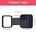 YUPIKJI 2 Inch Trailer Hitch Cover, Tow Hitch Covers, American Flag Tow Receiver Tube Plug Insert, Car Exterior Accessories Square Dustproof Towing Receiver Tube Plug Cap for Most Vehicles (Blue)