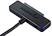 Poppstar Festplatten-Adapter (USB 3.1 Gen 1 Typ A) Sata USB Kabel für Externe Festplatten (SSD, HDD, 2,5 u. 3,5 Zoll), bis zu 5 Gb/s, UASP Support, 1m Kabellänge (ohne Netzteil)