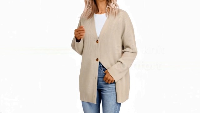 Watch LILLUSORY Women Oversized Cardigan Sweater on Amazon Live