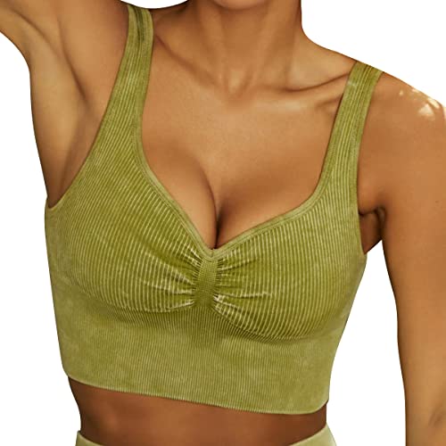 Brassière de sport sans couture anti-irritation pour le fitness et la gym