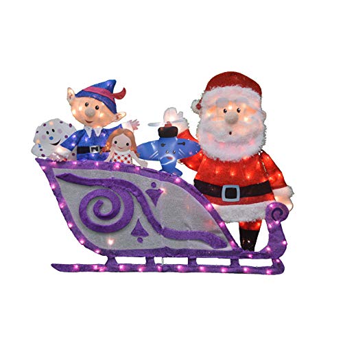 ProductWorks Rudolph Santa and Misfit Toys Sleigh 
