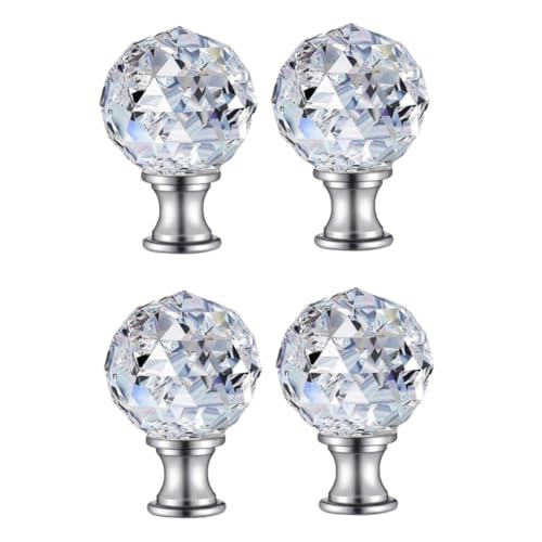 Veemoon 2sets Elegant Lamp Finial Caps Knob Lamp Decoration for Table Lamp Floor Light Sturdy Safety Material Easy to Install 2pcs*2