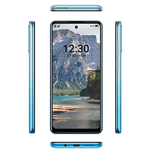 Image of IKALL K435 Smartphone with 6.82 Inch HD+ Display (4GB, 64GB) (1.3 Ghz Octa Core, Android 10.0) (Sky Blue)