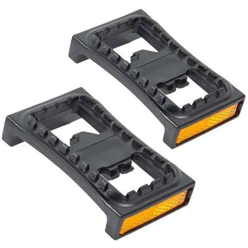 1 Pair Bike Pedals Non Slip Nylon Flat Pedals with Reflectors for M540, M520 M8/9000 Models